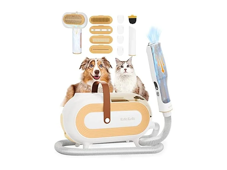 Pet Grooming Vacuum kit Dog Hair Vacuum & Dog Brush
