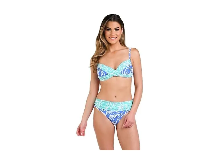 La Blanca Women (8) Over Shoulder Wrap Bikini Top