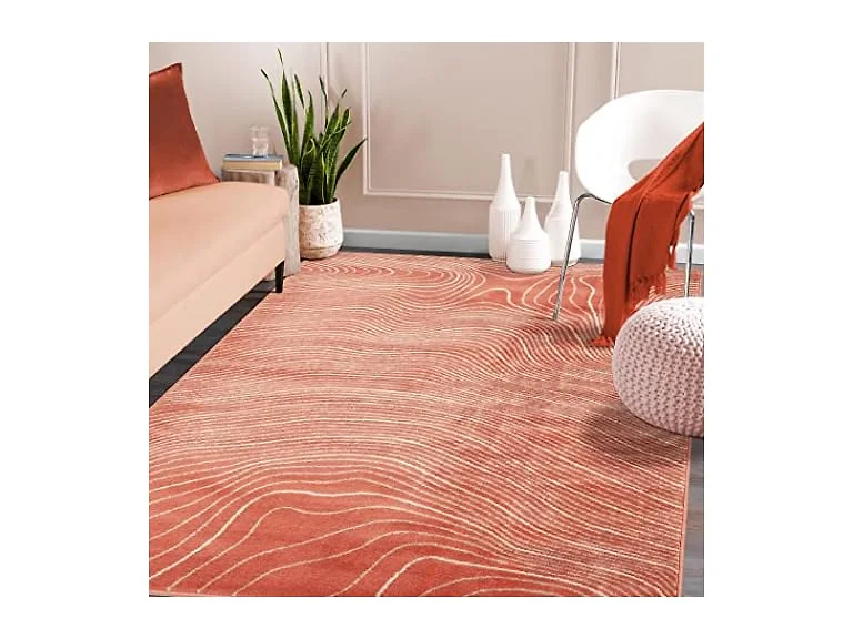 Superior 7'x9' Modern Abstract Wood Grain Indoor Rug