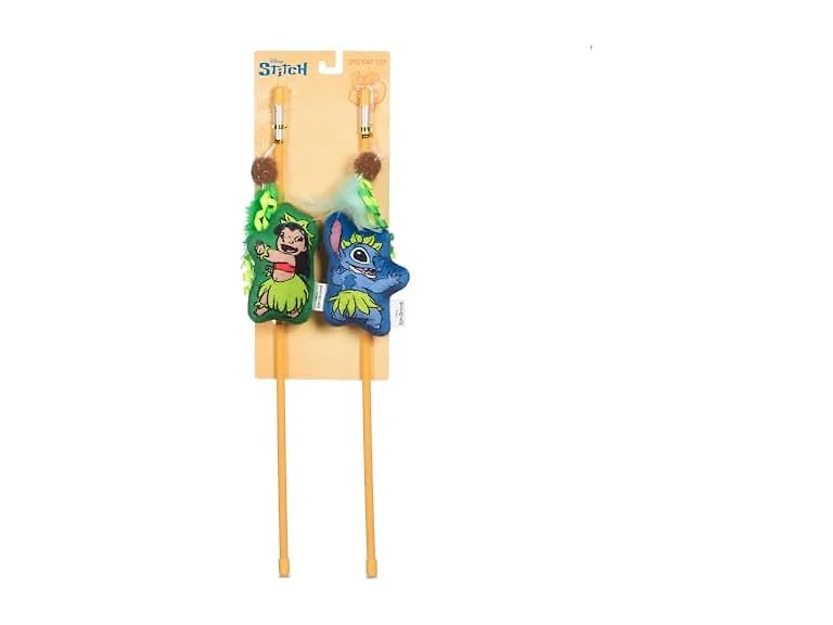 Disney for Pets Lilo and Stitch 2pk Feathered Wand