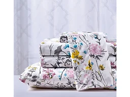 Bibb Home 1093 Queen Egyptian Luxury 1800 Count Sheet Set El