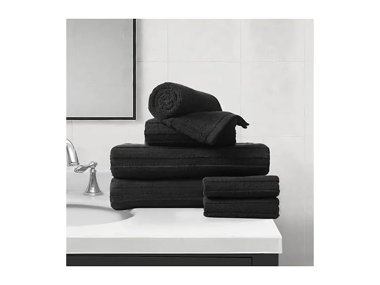 Nine West Sofia Bath Towel 6-Pcs Set Black