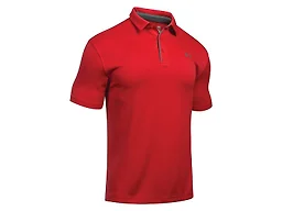 Under Armour 1290140 Medium Under Armour Men's Tech Polo Red / Pitch Gray