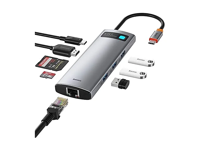 Baseus 8-in-1 USB C Hub Docking Station