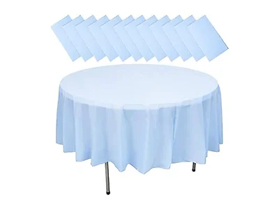 12 Pack Round Plastic 72 Tablecloth