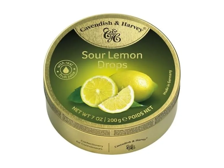 9pk C&H Sour Lemon Drops 200g
