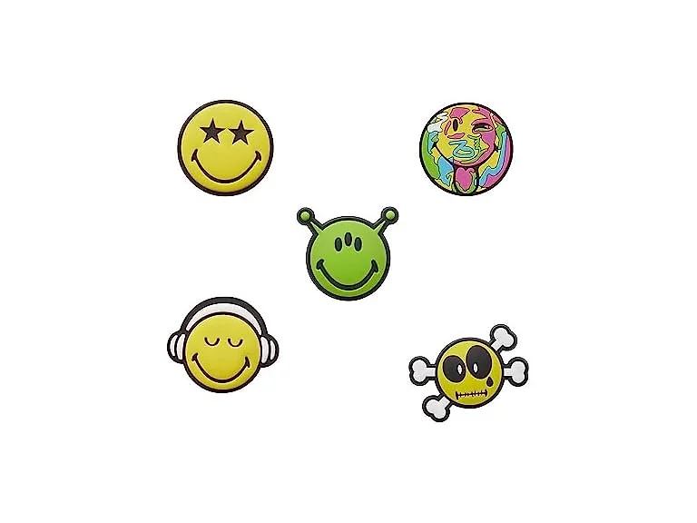 Crocs Jibbitz Shoe Charms, Smiley World