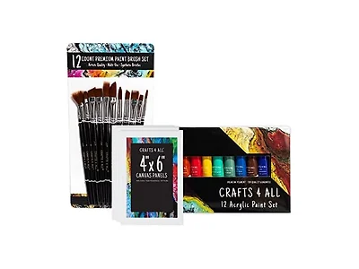 28 Piece Acrylic Paint Set Kit (2 Pack)