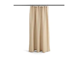 Preston Lane Stonebridge Linen Cotton Shower Curtain, 72" x 72" – 67% Linen 33% Cotton Blend, Fabric Bathroom Curtain with Reinforced Holes with Stitching, Made in Portugal, Clay