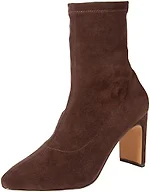The Drop Women's Jane High Heel Pull-On Sock Boot, Coffee Bean, 10