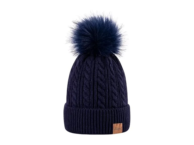 Alepo Women (OS) Winter Beanie Hat Navy