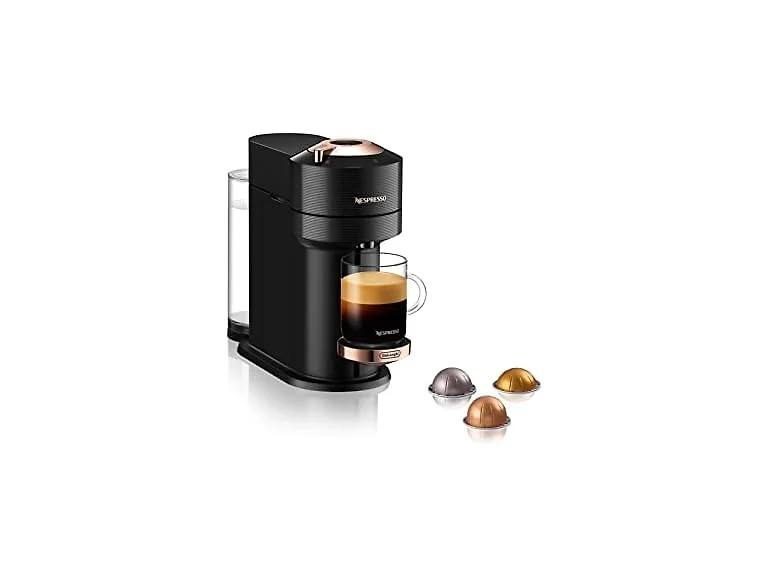 Nespresso Vertuo Next Machine by De'Longhi, Black w Rose Gold