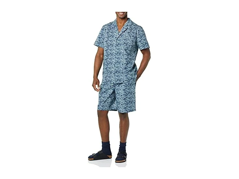 Amazon Essentials Men Cotton Poplin Pajama Set