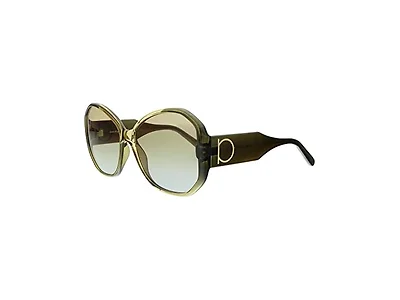 Ferragamo Unisex SF942S Sunglasses Khaki Brown Gradient