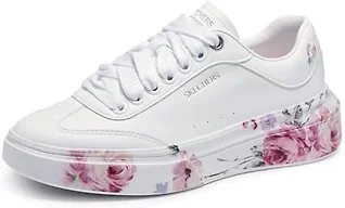 Skechers Court Classics Women's,Cordova Classic-Painted Flora,WHT,11 M US