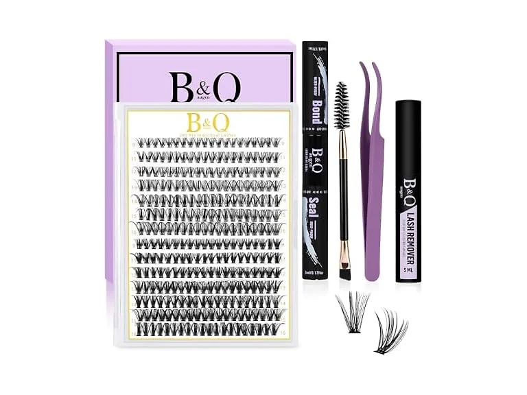 B&Qaugen Lash Clusters Kit, 280 Pieces