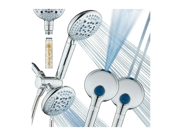 Hotel Spa W0962 Twin Dual Shower Head w/ Pressure/Volume Control, Model 1375