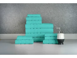 Bibb 12 Piece Egyptian Cotton Towel Set