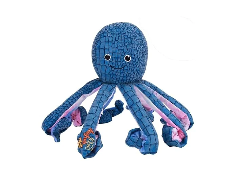 Emorefun Squeaky Dog Chew Toys,Octopus
