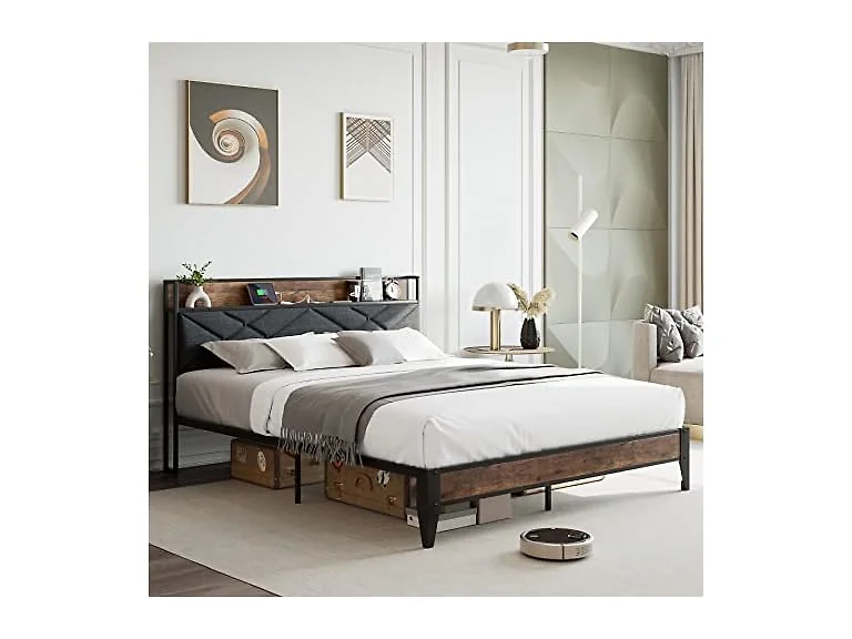 GAOMON Queen Metal Bed, Charging