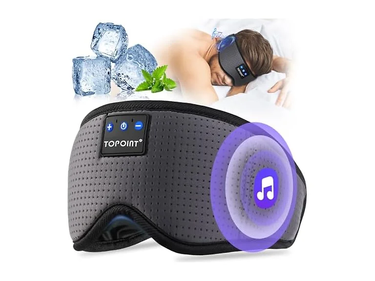 Sleep Mask with Bluetooth Headphones