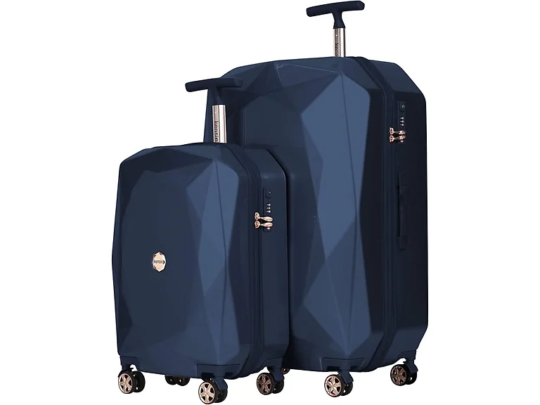 kensie Women's Gemstone Luggage Set, Midnight Blue
