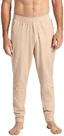 Gaiam Men’s Inner Strength Jogger, Standard Fit, 30” Inseam Stretch Midweight Material, Humus Heather, X-Large