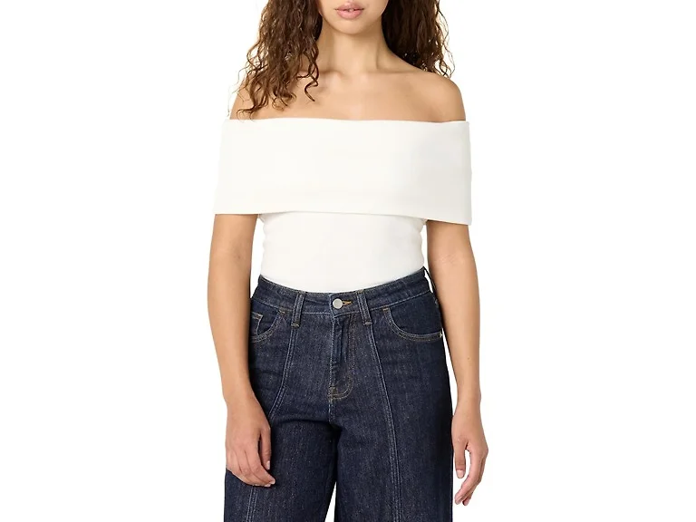 The Drop Women (3X) Jan Off Shoulder Knit Size Top