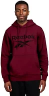 Reebok Cotton Fleece Hooded Sweatshirt, Cabernet, Medium
