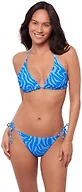 Sports Illustrated Women's Multiway Convertible Triangle Top, Wild Stripes Azure, X Large