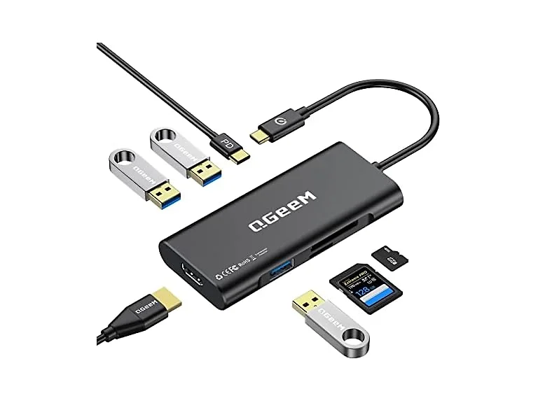 QGeeM USB-C 7-in-1 Dongle