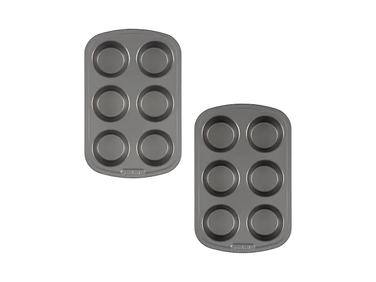 GoodCook Set of 2 Everyday Nonstick Steel Muffin Pan