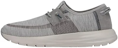 Hey Dude Mens Shoes, Sirocco Dual Knit, Light Grey, 38