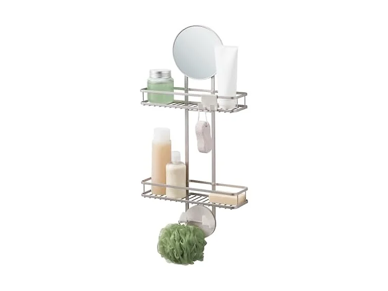 iDesign Self-Adhesive Shower Caddy, Satin