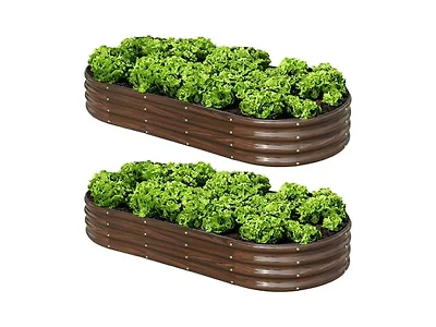 SnugNiture 6x3x1ft Raised Bed 2pc White