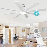 Parrot Uncle VZA01A115WH-PU 72 Inch Ceiling Fans with Ligh