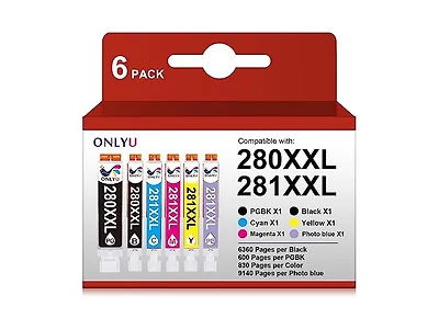 ONLYU Cartridges 6 Pack 281 Canon