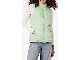 Amazon Essentials Women's Mid-Weight Puffer Vest, Sage Green, Small