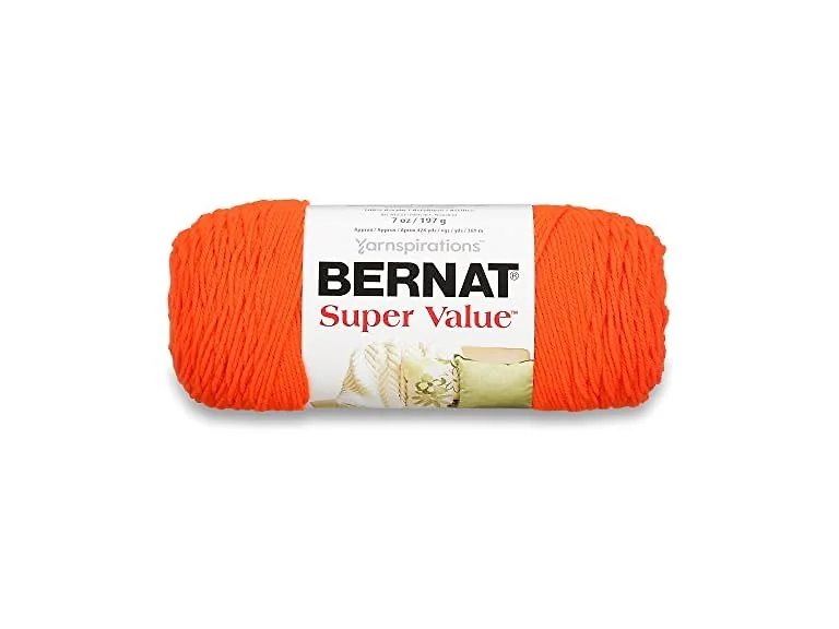 Bernat Super Value Yarn, 5 oz, Carrot, 1
