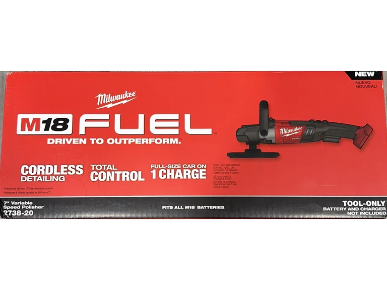 Milwaukee 2738-20 M18 18V 7in Variable Spd Polisher