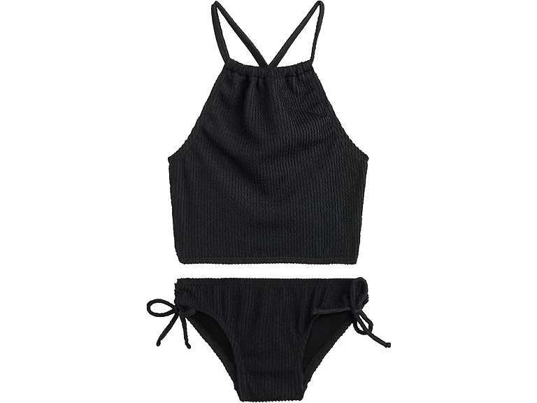 Kanu Surf Girls (2T) Halter Popcorn Solid Black