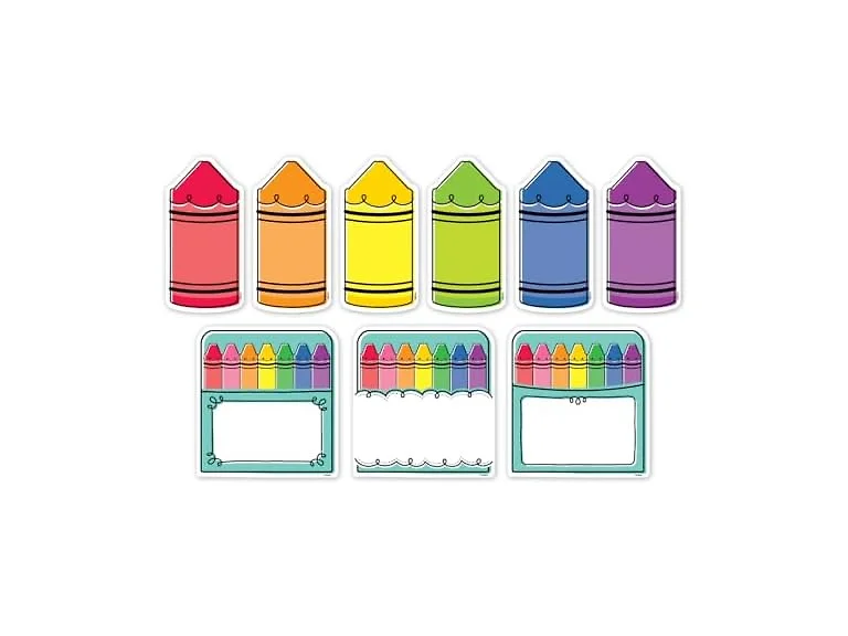 CTP Core Decor Doodle Crayons 6" Designer Cut-Outs