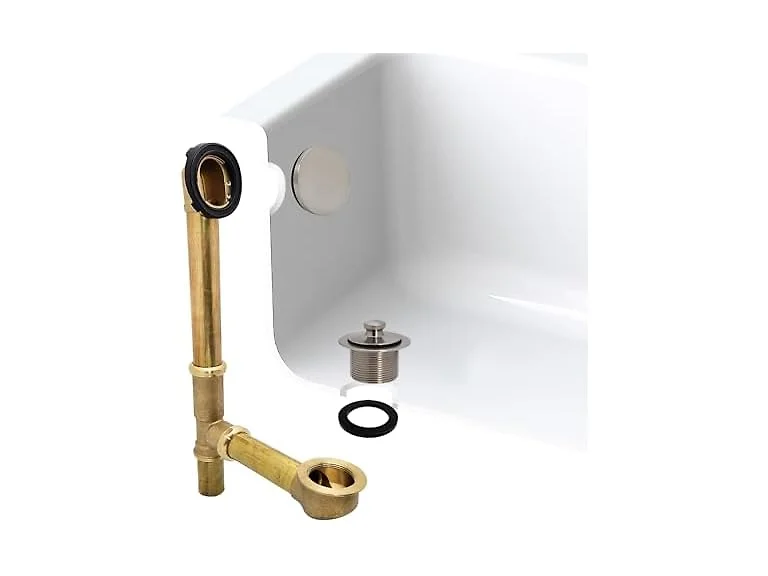 Westbrass A321H-07 14" Brass Bath Waste & Overflow Assembly