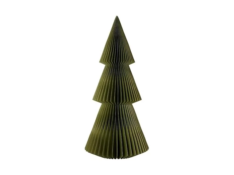 Honeycomb Paper Christmas Trees Green
