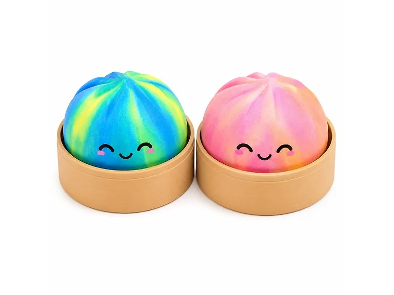 2-Pack Mini-Tie Dye Squishy Dumpling