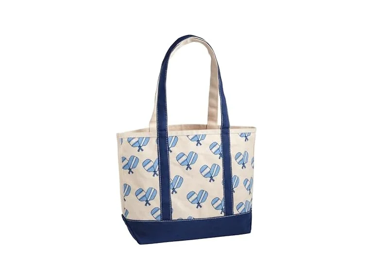 Mud Pie Cotton Canvas Pickleball Tote