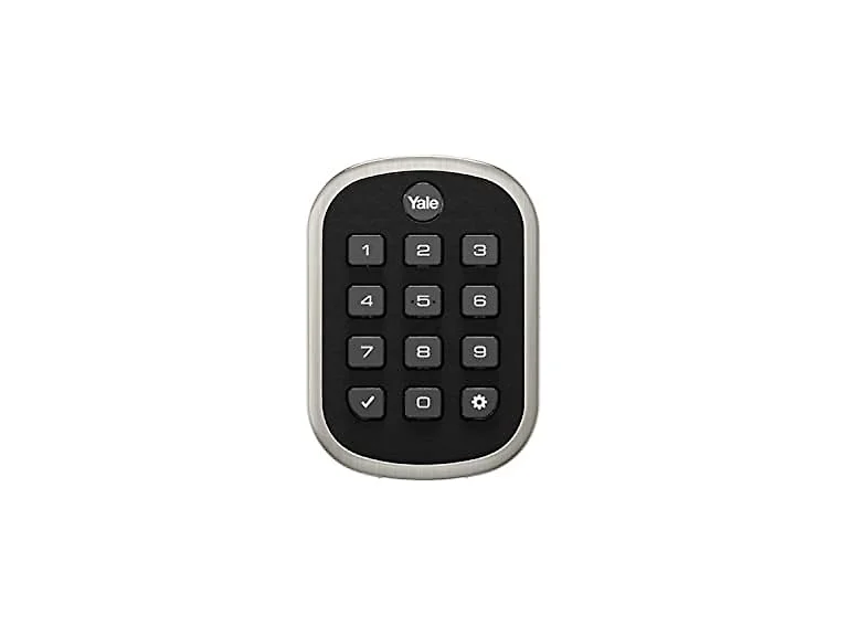 Yale Push Button Deadbolt Satin