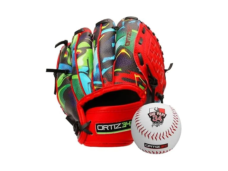Ortiz34 Graffiti T-Ball Glove- 9" David Ortiz