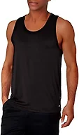 Amazon Essentials Men's Quick Dry Moisture-Wicking Tech Stretch Active Sleeveless Tank Top Workout Shirt, Black – Original, Large