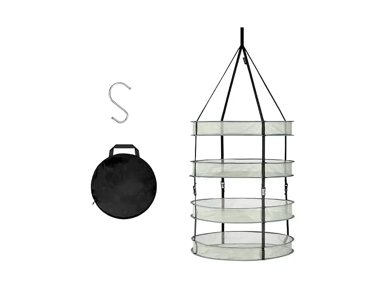 YSSOA Herb Drying Rack Hanging 4 Layer 24''